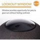 thumbnail image 4 of PET PRODUCTS Thermo Lookout Pod Indoor Heated Cat Bed for Large Cats, Heated Cat Cave, Thermal Cat Mat Hideaway for Small or Lar ShopWise Round, 4 of 7