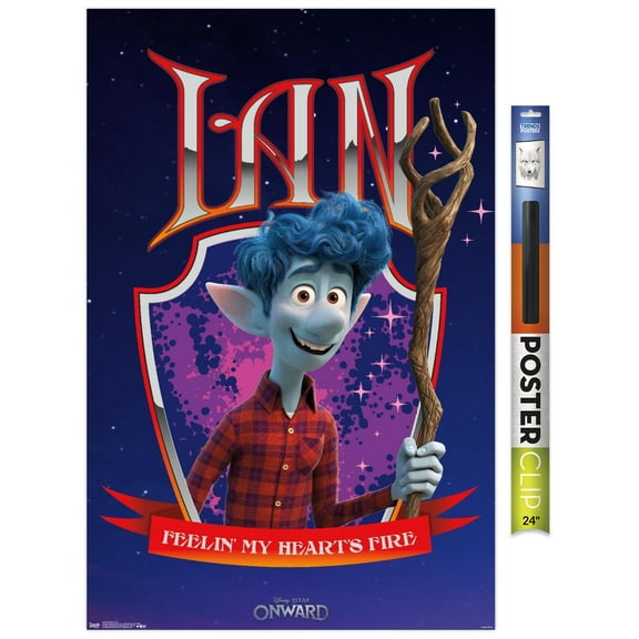 Disney Pixar Onward - Ian Premium Poster and Poster Clip Bundle Poster