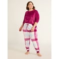 thumbnail image 6 of Joyspun Women's Plush Sleep Top with Long Sleeves, Sizes XS-3X, 6 of 6