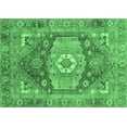 thumbnail image 1 of Ahgly Company Indoor Rectangle Persian Emerald Green Traditional Area Rugs, 7' x 9', 1 of 4