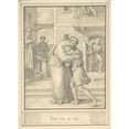 thumbnail image 2 of Friedrich Olivier 11x14 Black Ornate Wood Framed Double Matted Museum Art Print Titled: Return of the Prodigal Son (1830-35), 2 of 5