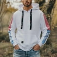 thumbnail image 2 of sususu Men's Hoodies Pullover 2Xl Hoodies And Sweatshirts For Comfort And Style For Casual Outings And Active,White,XXXXL, 2 of 6