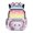 Cat on Cloud with Paw Prints, variant on FUIALDOLG Green Truck School Bag with Waterproof Multi-Pocket Bookbag, Breathable 17" Zaino per ragazze for Elementary Daily Use Hiking