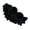Black, variant on Elegant Ruffle Trim Fabric Patches Creative Fashion Appliques Sewing Patches for Special Occasion