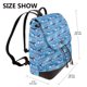 thumbnail image 2 of Fotbe Blue Fish Mochila Bolso con Estampado para Mujer, Mochila Antirrobo de Nylon Impermeable, Bolsa Ligera de Hombro, 2 of 4