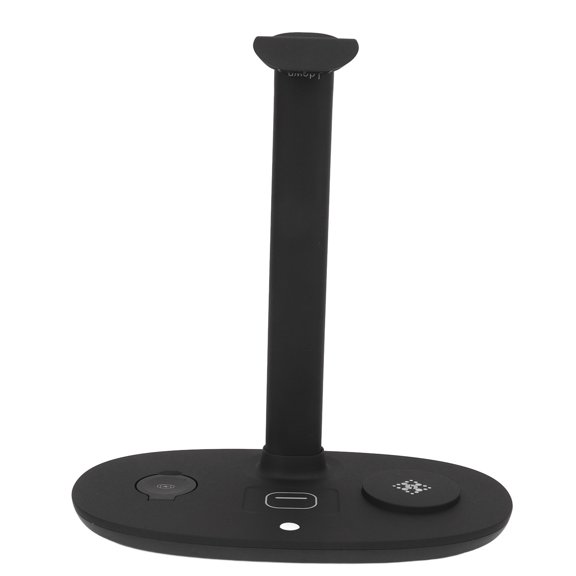 Soporte Para Auriculares, Soporte De Carga Para Auriculares Que Ahorra Espacio 4 En 1, Cargador Inalámbrico Desmontable Con Disipación De Calor De 15W Para Reloj Inteligente