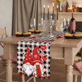 thumbnail image 2 of Table Runners 90 Inches Long Dress Scarves, Valentine's Day Farmhouse Coffee/Dining/Kitchen Table Runner for Living Room, Gnomes Red Love Rose Trees Buffalo Plaid 13x90 Inch, 2 of 9