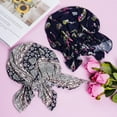 thumbnail image 7 of PHOGARY 4pcs Pre-Tied Chemo Head Scarf Beanie Covers Cap Head Scarves Sleep Turban Hat Women Bandana with Stretch Print Ruffle, 7 of 7