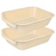thumbnail image 1 of Caja de arena para gatos Ying Tutu, paquete de 2 unidades, extra grande, ABS, 51 x 39 cm, 1 of 7
