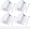 White, variant on 4 Pack Self Closing Screen Door Hinge 2 3/4" Adjustable Heavy Duty Steel Spring Loaded Hinges Closer for Screen Cabinet Garage Storm Left and Right Door(White)