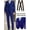 Blue, variant on [4pcs Men's Suit] 4pcs Men's Solid Color Suit Set | Two Button Jacket Vest Trousers and Adjustable Coffee Suspender Clips | Ideal for Date Party Wedding and Business
