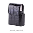 thumbnail image 3 of Billuyoard Pitillera duradera de PU con tarjetero, estuche práctico para tarjetas de visita, buenos regalos Almacenamiento y organización del hogar cocodrilo negro, 3 of 6