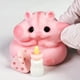 thumbnail image 4 of Juguete para hámster Squishy, hecho a mano, de silicona, mochi, rosa peludo, 4 of 8