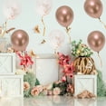 thumbnail image 5 of Unique Bargains 10Pcs Latex Party 12inchch Round Helium Balloons Rose Gold, 5 of 6