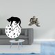 thumbnail image 2 of Reloj Colgante De Búho Silencioso, Reloj De Pared Con Forma De Gato, Movimiento Silencioso, Escultura De Animal Moderna, Adorno De Mesa Para Sala De Estar, Decoración De Oficina, 2 of 8