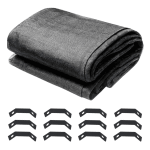 8x8 Pergola Canopy - Charcoal Gray Top Shade Cover for 8' x 8' Pergola - Includes Mounting Brackets