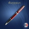 thumbnail image 2 of Waterman Expert Dark Red & Chrome Fountain Pen - Medium, 2 of 8