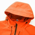 thumbnail image 6 of BADHUB Men's Waterproof Softshell Jacket 2025 Lightweight Windproof Packable Windbreaker Long Sleeve Outdoor Hiking Camping Rain Coat with Hood Orange XL, 6 of 7