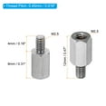 thumbnail image 2 of Uxcell M2.5x8mm+4mm Male-Female Hex Standoff Screws, Stainless Steel PCB Standoffs for Motherboards, 20 Pack, 2 of 4