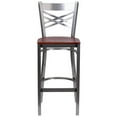 thumbnail image 6 of Home Square 29" X Back Wood Bar Stool in Cherry Finish - Set of 2, 6 of 7