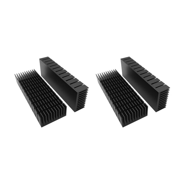 Kit de Disipador de de 4 Piezas de 40 mm 120 mm x 40 mm x 20 mm, Disipador de de Aluminio Enfriador para Módulo Térmico LED Peltier de Refrigeración