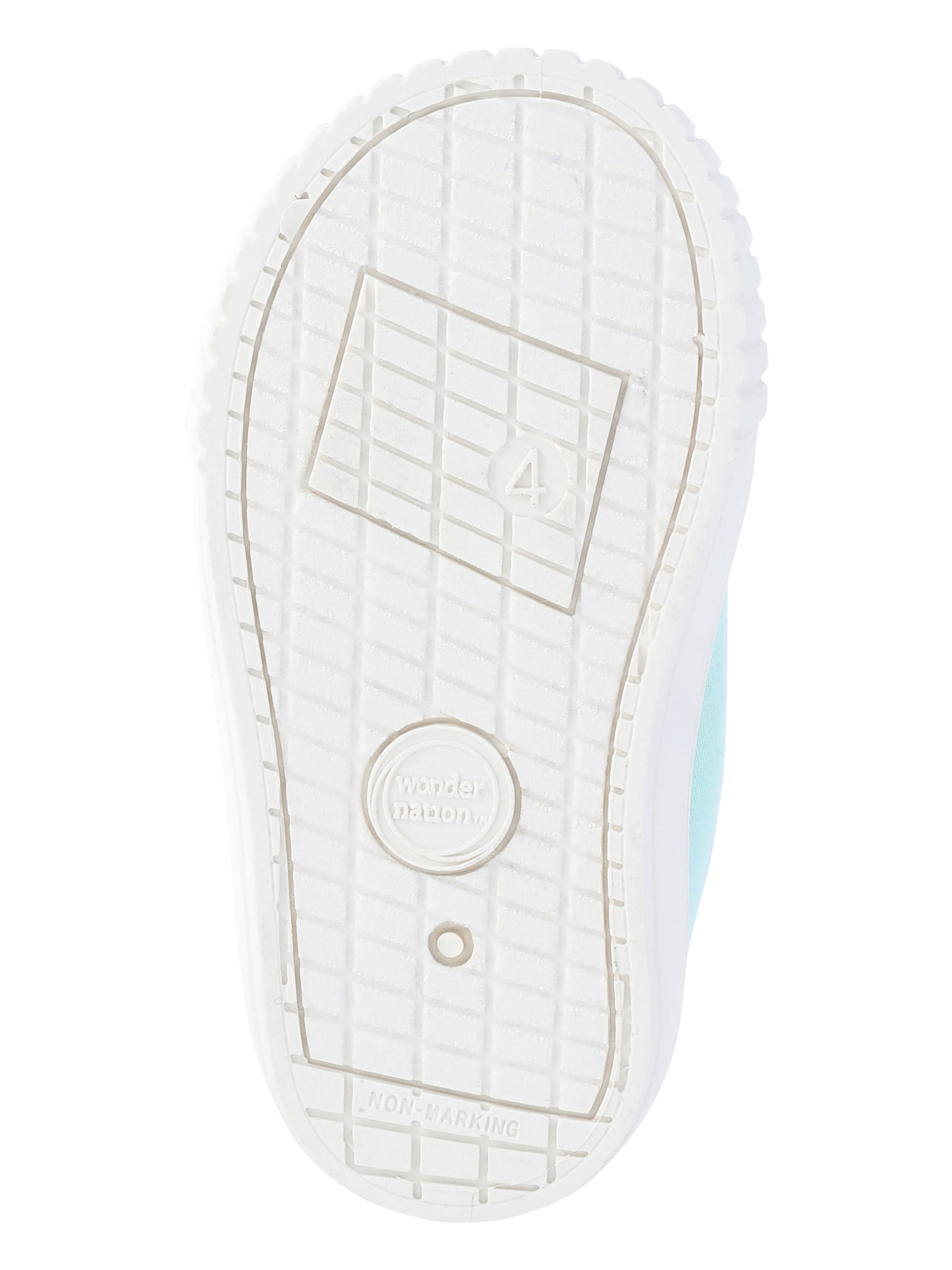 Wonder Nation Baby Girls Two Strap Bump Toe Sneakers
