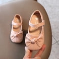 thumbnail image 5 of Toddler Little Kid Girls Dress Shoes, Girl Mary Jane Flats Party School Wedding Ballerina Shoes with Bowknot, 5 of 11