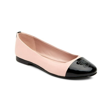 

Taryn Rose Womens ADRIANNA Color Block Logo Ballet Flats Tan 7 Medium (B M)
