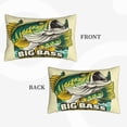 thumbnail image 2 of Yiaed Bass Fish and Water Print Brushed Microfiber Envelope Pillowcases, Standard,Envelope Closure Pillow Cases（No pillow core）-14"x20", 2 of 6