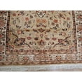 thumbnail image 4 of Ahmedani Linen Love Exotic Beige Floral Medallion Rectangle Home Decor Area Rug Hand Knotted Wool Silk Indoor Carpet (8 x 5) Foot, 4 of 9