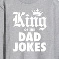 thumbnail image 3 of Instant Message - King Of Dad Jokes - Men's Long Sleeve T-Shirt, 3 of 6