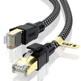 thumbnail image 1 of Cable Ethernet CABNEER Cat 8 de 100 pies, 40 Gbps, 2000 Mhz, blindado, 1 of 7