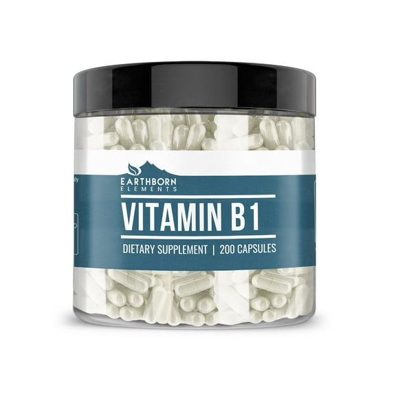 Earthborn Elements Vitamin B1, Thiamine Mononitrate, Pure & Undiluted, No Additives