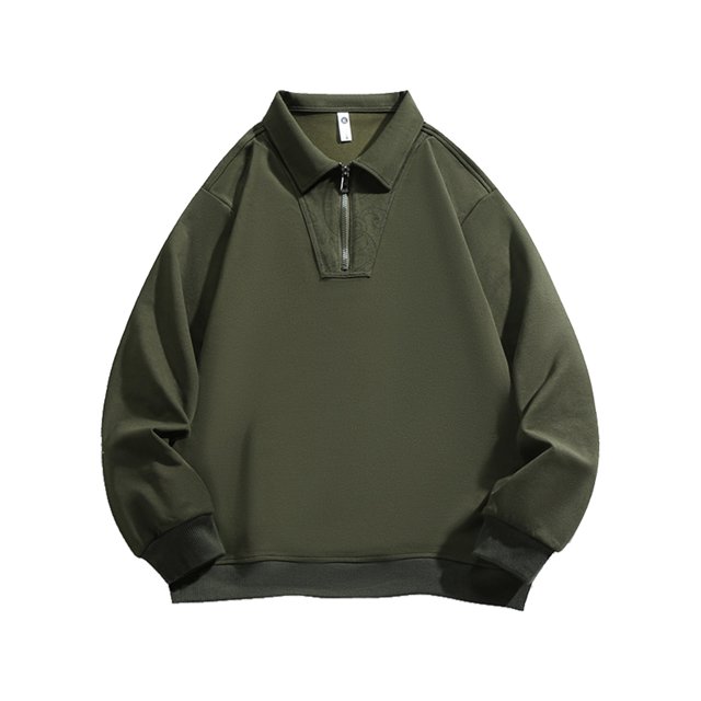 toraway Robe Sweatshirt Surdimensionnée Verte Hiver Mens Automne and Chemise Ouverte Sans Capuche Sweatshirt Décontractée Col à Revers Manches Longues Sans Capuche Sweatshirt TG