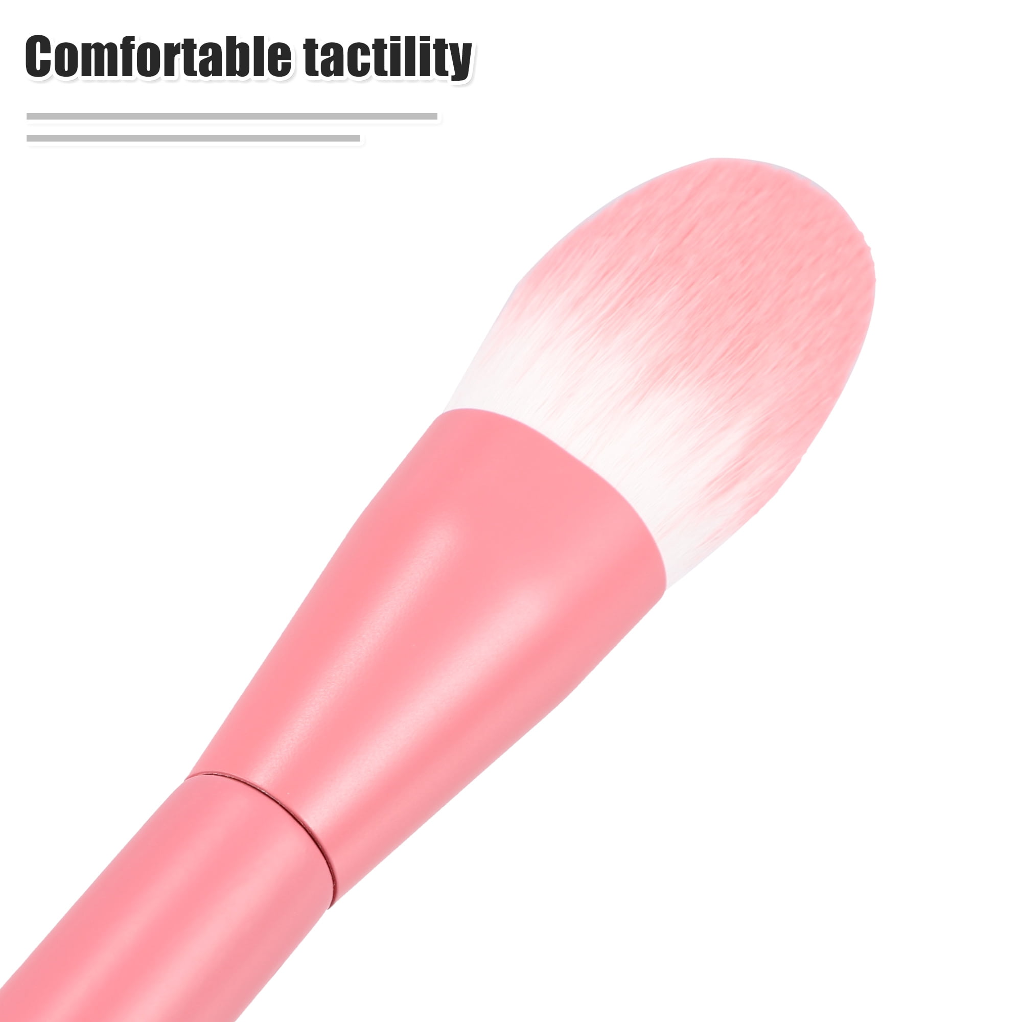 Unique Bargains 8 Pcs Makeup Brush Set Travel Pink