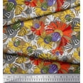 thumbnail image 2 of Soimoi Poly Georgette Fabric Flower Artistic Print Fabric by The Yard 52 Inch Wide, 2 of 3