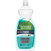 Seventh Generation Ultra Power Plus Dish Liquid Soap, Fresh Citrus Scent, 22 oz, Pack of 6