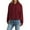Wine, variant on ZSQDM Women's Zip Up Hoodie Women's Oversized Batwing Sweaters 2026 Fall Outfits Trendy Crewneck Knit Side Slit Fashion Pullover Tops Dog Sweater Man Blending Sweatshirt