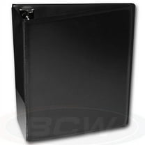 1 BCW 3" Heavy Duty D-ring Plain Black Binder Album