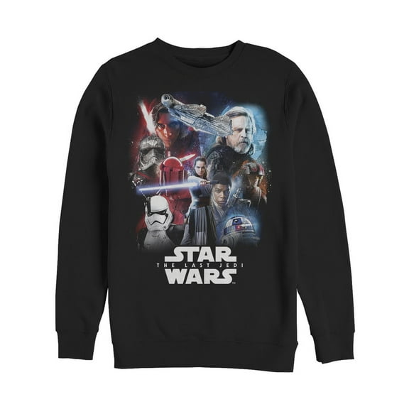 Men's Star Wars The Last Jedi Force  Sweatshirt Black Medium