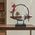 thumbnail image 1 of Retro Incense Holder 3-Mode Light Table Decor Bedside Lamp Ceramic Sculpture, 1 of 11