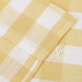 thumbnail image 6 of Bohogeo Buffalo Plaid Check Kitchen Tier Curtain,Rod Pocket Gingham Half Window Fall Curtains , Farmhouse Decorative Window Treatment 28"W x 36"L,Yellow/White, 6 of 7