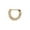 Gold IP, variant on Septum Clicker Ring with multiple Cz Gems 16g Cartilage Septum Tragus Rook