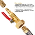 thumbnail image 3 of Brass Anti Freeze Adapter, 2pcs 3/4 Thread Winterize Blowout Adapter  for Garden, 3 of 7