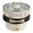 thumbnail image 6 of Portable Electric Hot Pot with 8-Level Temperature Control, Multi-Function Frying & Soup Pot for Steaming, Boiling, Frying, & Stir-Frying, Compact Design for 1-2 People, 6 of 14