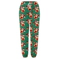thumbnail image 4 of HXWCHs Women's High Waist Casual Jogger Sweatpants WITH Print Elastic Ties for Everyday Soft Comfort XL Green, 4 of 5