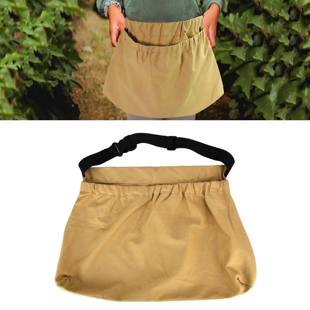 Bolsa de Recolección de Frutas, Bolsa de Tela de Tela Oxford Lavable de Liberación Rápida.