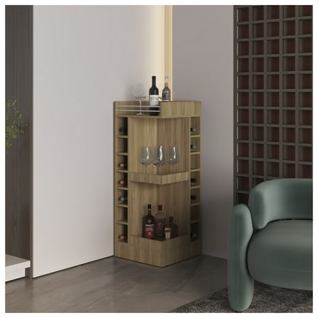 Bar Cabinet, 16 Shelves