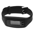 thumbnail image 4 of Multifunctional Pedometer Watch With Pedometer Black Silicone 1Pcs 9.4X1X0.4In, 4 of 8