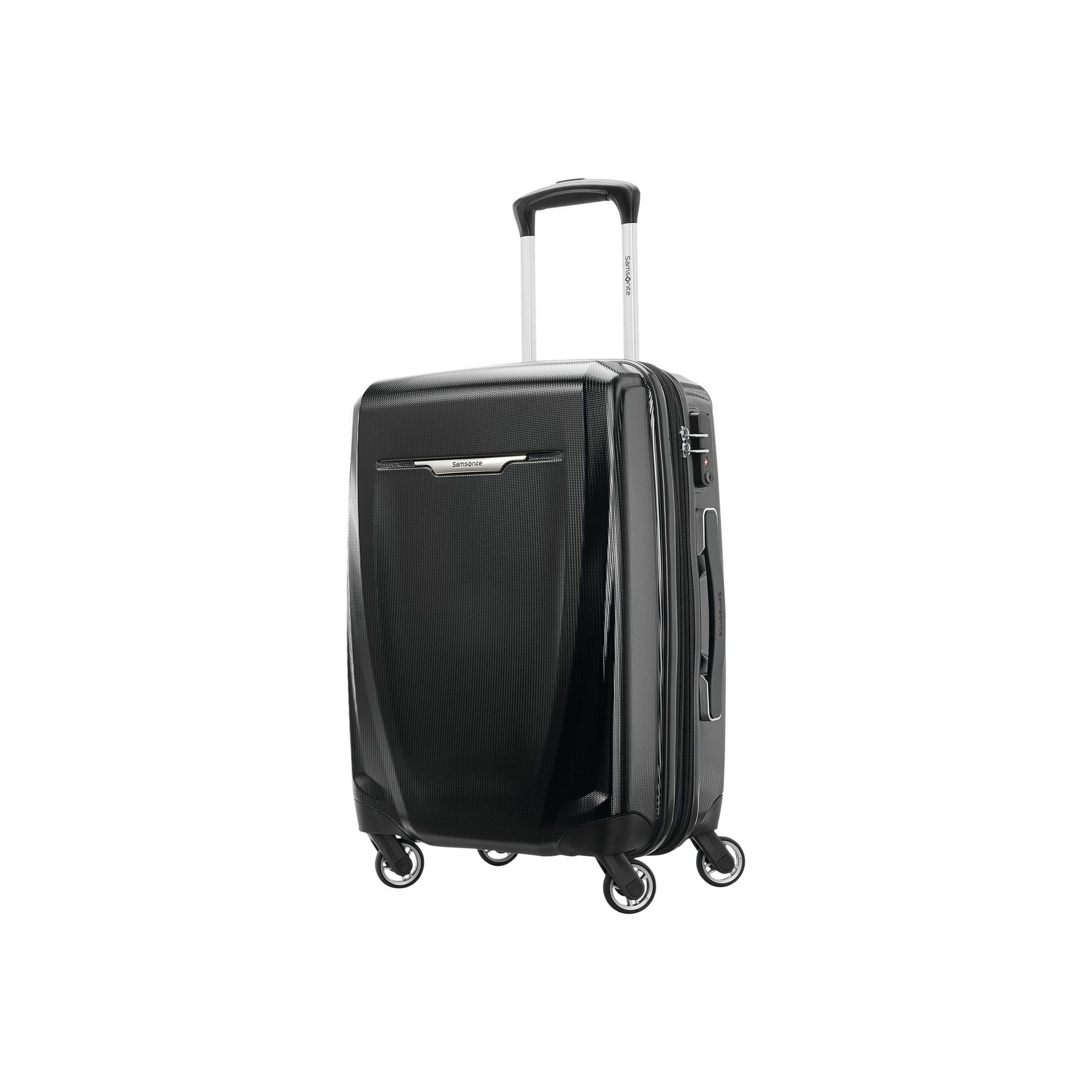 Samsonite Winfield 3 Dlx 3pc Set Luggage Set Hardside Polycarbonate Black Black